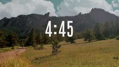 Flatirons Minimal Countdown
