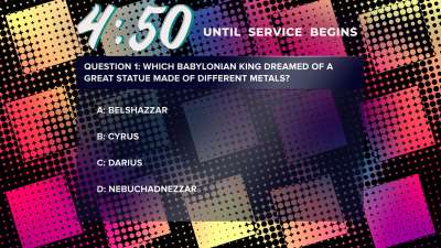 Halftones Gradient Trivia Countdown