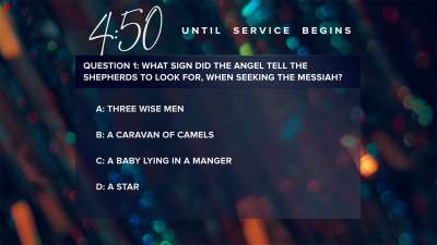 Holiday Bokeh Trivia Countdown