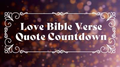Love Bible Verse Quote Countdown