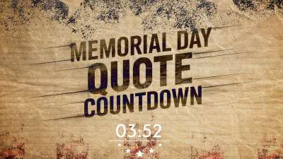 Memorial Day Quote Countdown