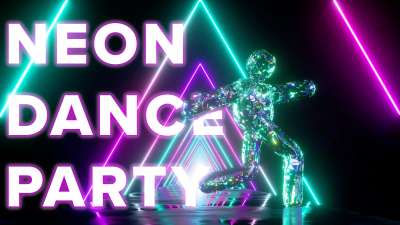 Neon Dance Party Countdown
