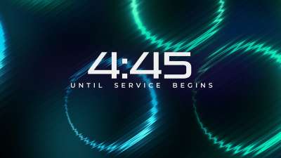 Neon Glass Countdown