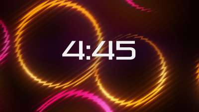 Neon Glass Minimal Countdown