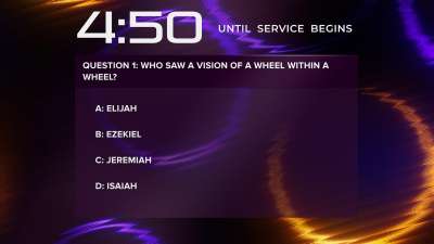 Neon Glass Trivia Countdown