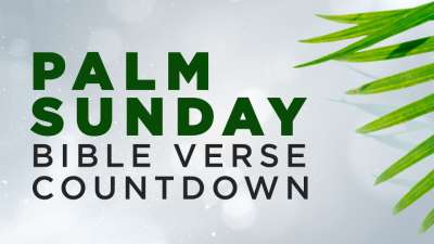 Palm Sunday Bible Verse Countdown