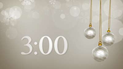 Silver Christmas Countdown