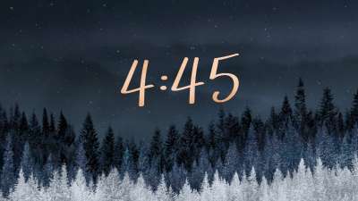 Sparkling Trees Minimal Countdown