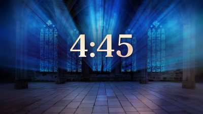 Stained Glass Scene Minimal Countdown