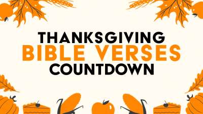 Thanksgiving Bible Verses Countdown