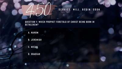 Winter Frost Trivia Countdown