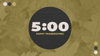 Autumn Tones Thanksgiving Countdown