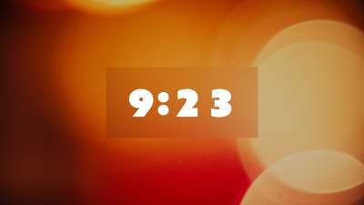 Glass Bokeh 10 Minute Countdown