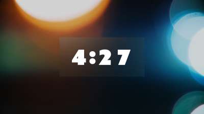 Glass Bokeh Countdown