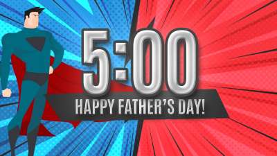 Superhero Dad Countdown