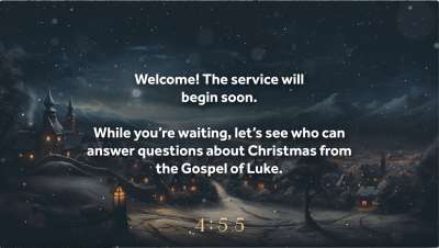 Christmas Villages Trivia Countdown