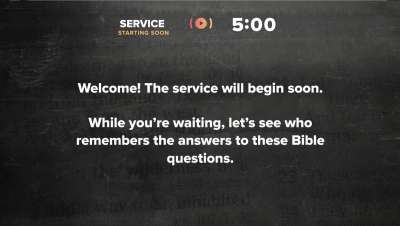 Faded Text Trivia Countdown