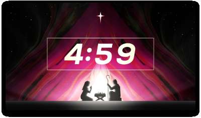 Painted Christmas Nativity Countdown