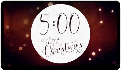 Warm Christmas Glow Countdown