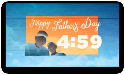 Father's Day Clouds Countdown